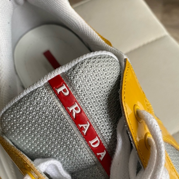 Prada Men's Yellow Sneakers - Picture 4 of 16